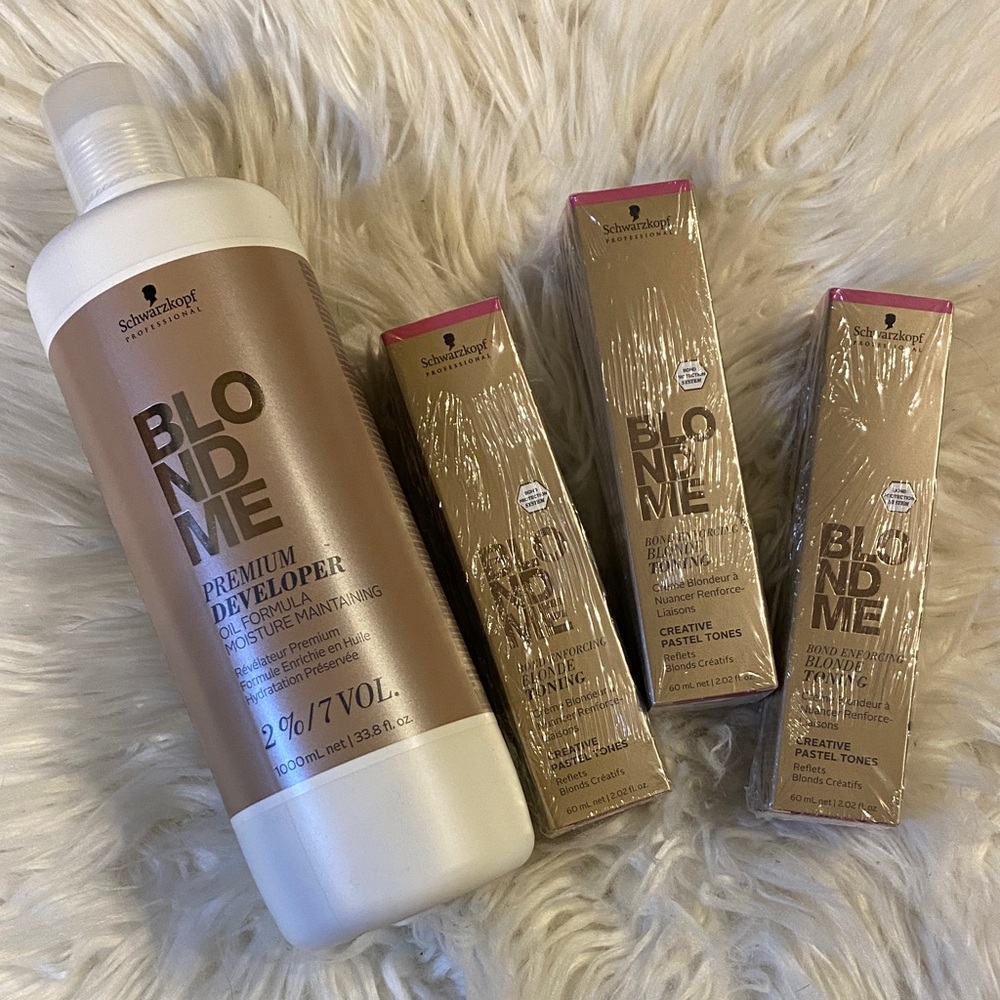 Schwarzkopf BLONDME Premium Developer and Creative Pastel Tones Set